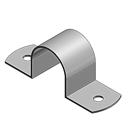 Thomas & Betts HS 908 | Steel City Rigid/IMC Conduit Strap, 2-Hole, Zinc Plated Steel 3 in., With 1/4 in. Screw Holes