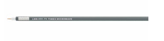 Times Microwave LMR-400-75-FR | Communication Coaxial Cable, Solid Conductor, Bare Copper Conductor