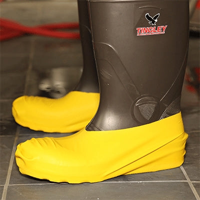 Tingley Rubber Corporation 6333.XL | Tingley Boot Saver Disposable Shoe Covers Yellow, X-Large
