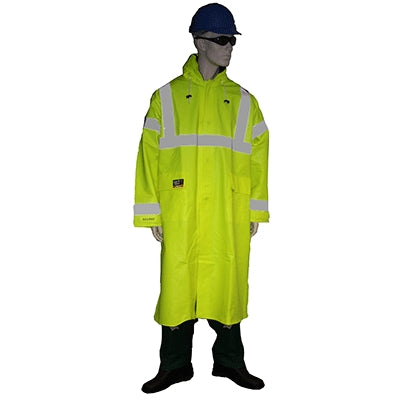 Tingley Rubber Corporation C44122.XL | Tingley Eclipse Flame-Resistant Class 3 High-Visibility Rain Coat Fluorescent Lime, X-Large