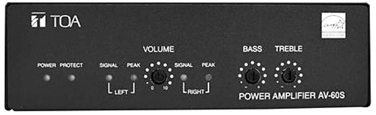 Toa Electronics AV-60S | Micro Class D Amplifier, 70V