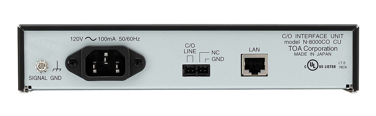 Toa Electronics N-8000CO | C/O Interface Unit
