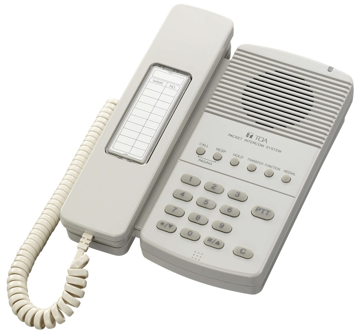 Toa Electronics N-8010MS | Intercom Master Station, Handset