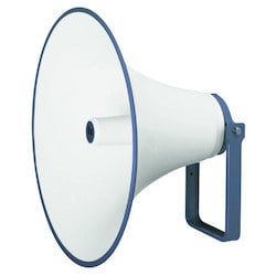 Toa Electronics Inc TH-660 | Reflex Horn Speaker, 200 To 6000 Hertz, 110 Db, 600 Mm Diameter X 425 Mm D, Aluminum Off-White Flare