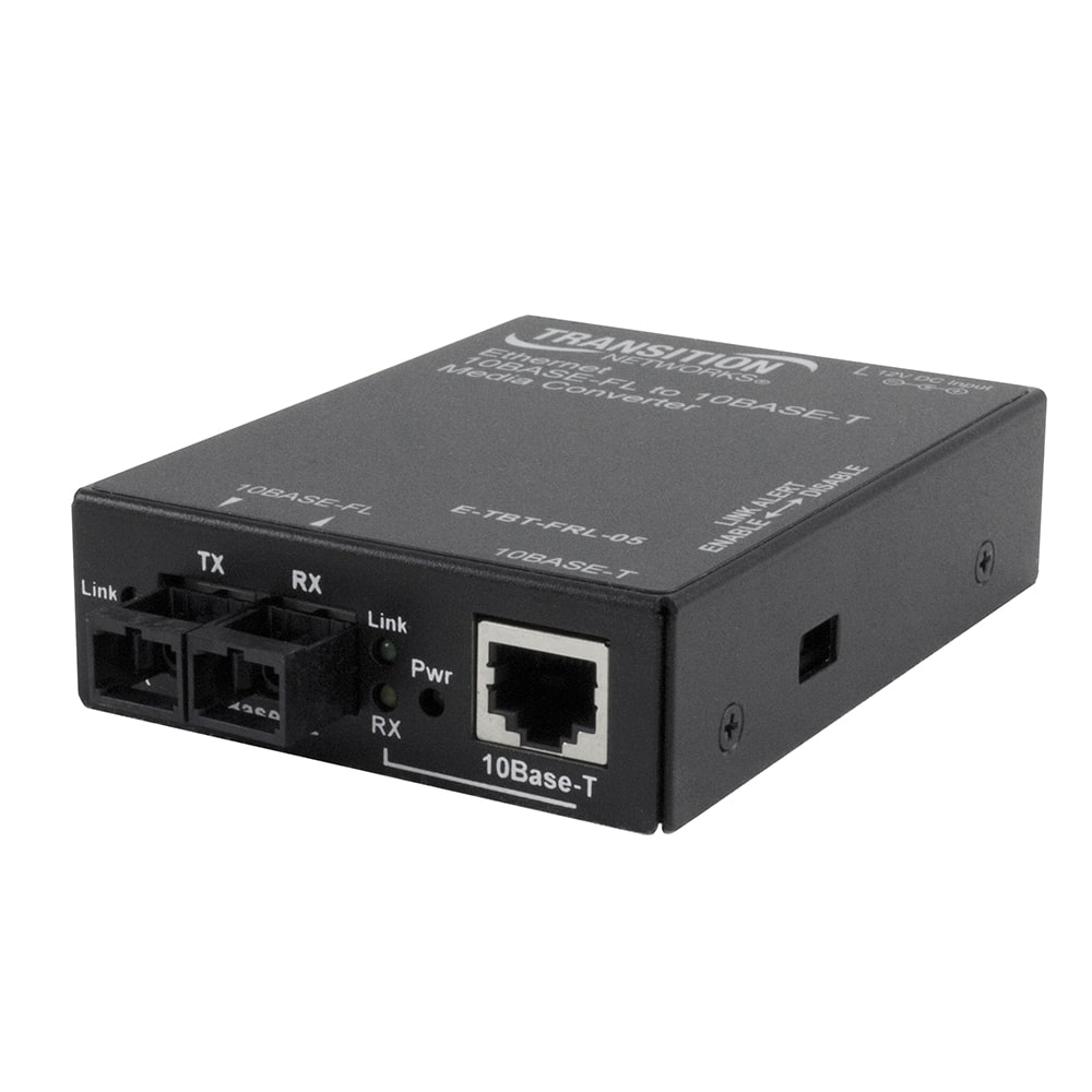 Lantronix ETBTFRL05LNA | 10base-t Rj45 To 10base-fl, 1300 Nm, Multimode, St, 5 Km