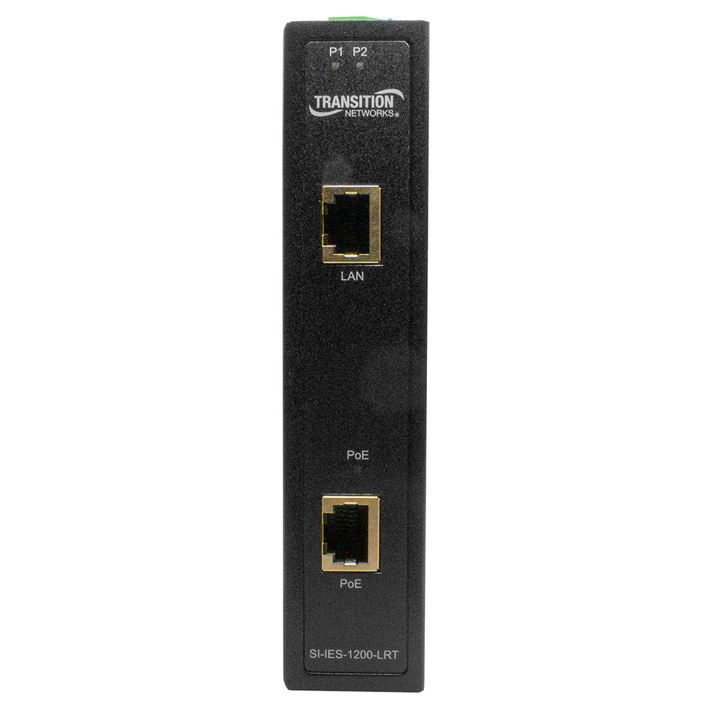 Lantronix SI-IES-1200-LRT | Unmanaged Hardened PoE+ Injector
