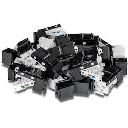 Trendnet TC-K25C6BK | 25 Pack Cat6 RJ-45 Keystone Jack, Black