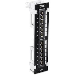 Trendnet TC-P12C6V | 12-Port Cat6 Unshielded Wall Mount Patch Panel with Included 89D Bracket