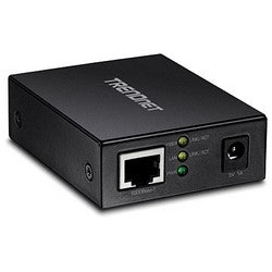 Trendnet TFC-GSFP | Fiber Media Converter, 1000 Base-T to SFP, Single/Multimode, 110 to 240 Volt AC, 5 Volt DC, 5 Watt, 9 Kilobyte Frame