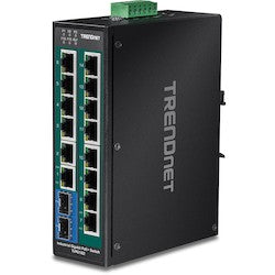 Trendnet TI-PG162 | 16-Port Industrial Gigabit Poe+ Din-Rail Switch