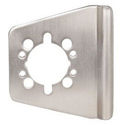 Trimco 1082-6 630 | Cylindrical Lock Guard, Non-Handed, 5-3/8" Width x 6" Height, 2-3/4" Backset, 1/8" Thickness Stainless Steel