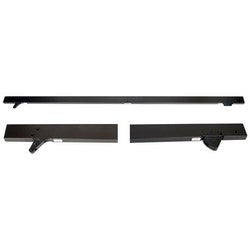 Trimco 3095 BLK | Door Coordinator Mounting Bracket, 7/8 to 2-1/4" Width Stop, 3-1/4" x 5", Steel, Black