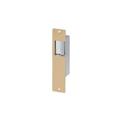 Trine Access Technology 001 | Door Electric Strike Intermittent 8 to6 Volt AC,.3 to 2.7 Ampere,000 Lb Static Load, Powder Coated Brass