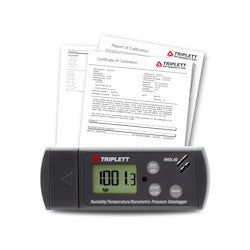 Triplett RHDL40-NIST | Temperature, Humidity, & Barometric Pressure USB-PDF Datalogger - Records 16,000 Readings, 6 Languages , Download Data in PDF, Graph or Excel