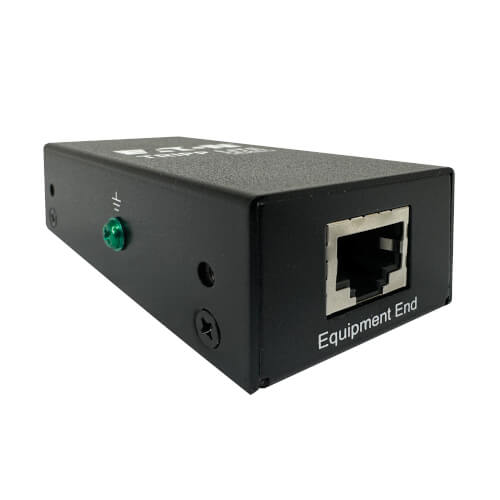 Tripp-Lite B110-SP-POEC-10 | Series In-Line PoE++ Surge Protector - 10 Gbps, 802.3bt Type 4, Cat5e/6, Metal Case, DIN-Rail Mountable, IEC Compliant, TAA