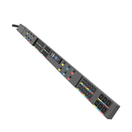Tripp-Lite EMAGFFC3C3C3C3L | Eaton 3-Phase Managed HDX Rack PDU G4, 240/415V, 36 Outlets (24 C13 + 12 C39), 60A, 35kW, 560P6W Input, 6 ft. Cord, 0U Vertical, TAA