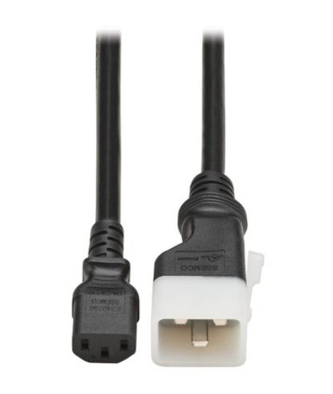 Tripp-Lite P032-E03 | PDU Power Cord, C13 to P-Lock Lite C20 - 15A, 100-250V, 14 AWG, 3 ft. (0.9 m), Black