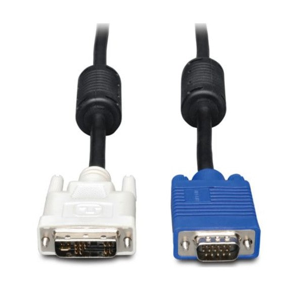 Tripp-Lite P556-006 | DVI to VGA High-Resolution Adapter Cable with RGB Coaxial (DVI-A to HD15 M/M), 6 ft. (1.8 m)