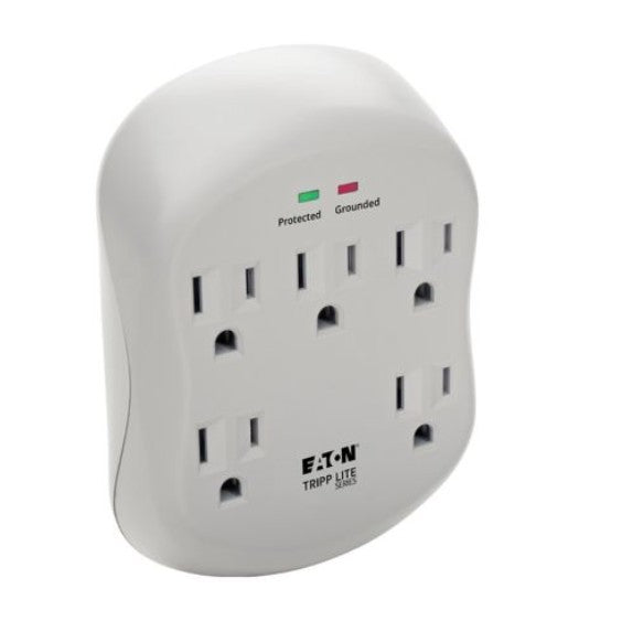 Tripp-Lite SK5TEL-0 | 5-Outlet Surge Protector, Direct Plug-In, 1225 Joules, 1-Line RJ11 Protection