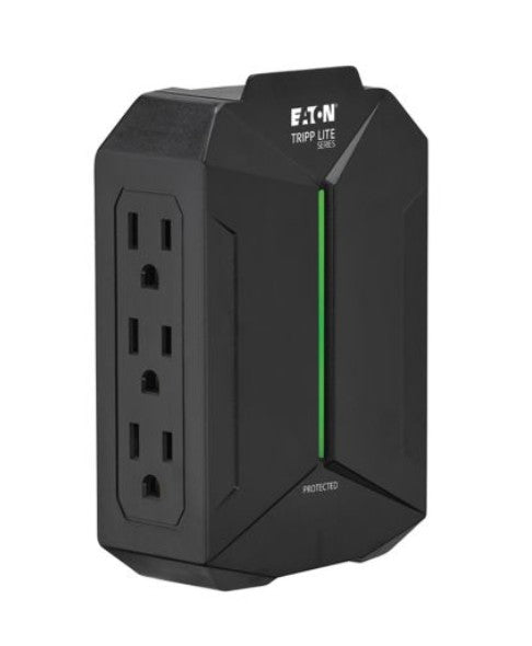 Tripp-Lite SK62SL | 6-Outlet Surge Protector - 5-15R Outlets, 5-15P Direct Plug-In, 490 Joules, Black