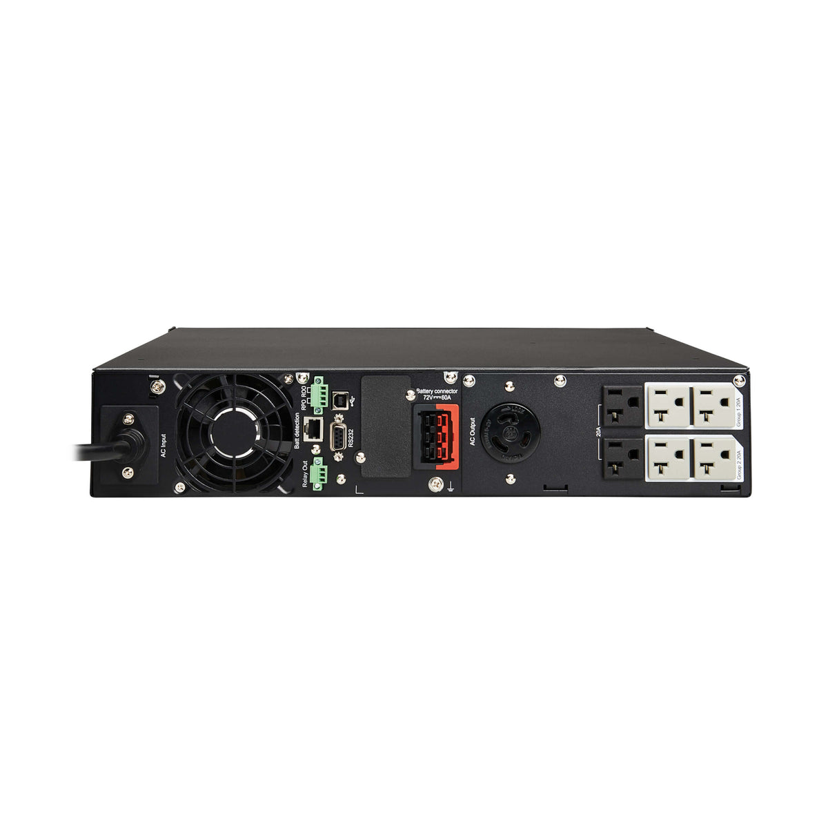Tripp-Lite SMART2200RXLTAA | Tripp Lite series SmartPro 1950VA 1950W 120V Line-Interactive Sine Wave UPS - 7 Outlets, Extended Run, Network Card Option, LCD, USB, DB9, 2U Rack/Tower, TAA