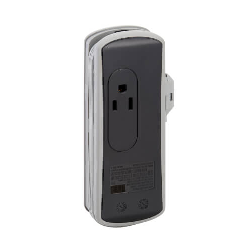 Tripp-Lite TRAVELER3USBC | 2-Outlet Travel-Size Surge Protector - 5-15R Outlets, USB-C and USB-A Ports, 5-15P Input, Black