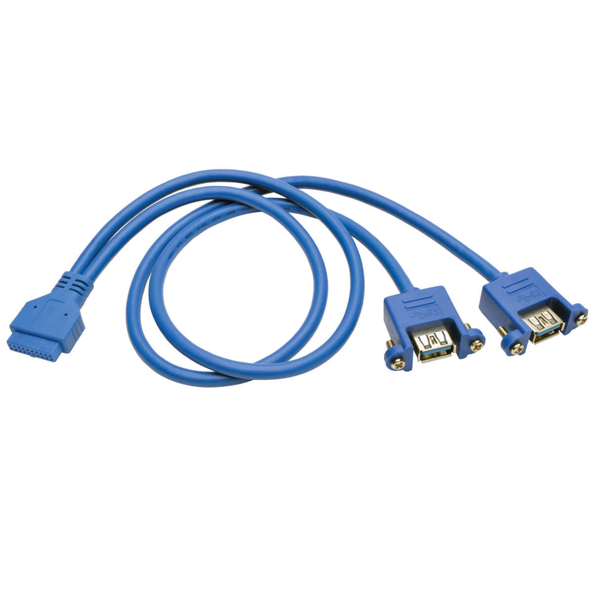 Tripp-Lite U321-18N-20P-PM - POWER - USB 3.0 2-P PANEL ADPTR, 18"