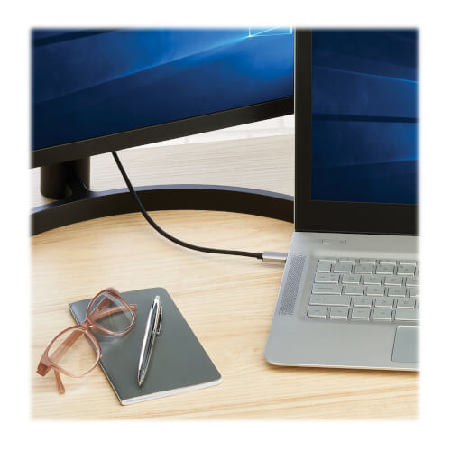 Tripp-Lite U444-003-DP8K6 | USB-C to DisplayPort Active Adapter Cable (M/M) - 8K 60 Hz, 4K 144 Hz, HDR, 4:4:4, HDCP 2.3, Black, 3 ft. (0.9 m)
