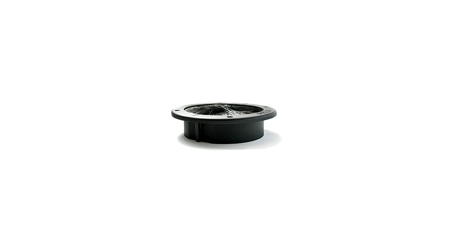 Upsite Technologies 40001 | Raised Floor Brush Grommet, Round, 4 in, Black