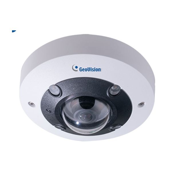 Usa Vision Systems 84-QFR1270-0010 | 12MP H.265 Low Lux WDR IR Fisheye IP Camera with 1.65mm Lens