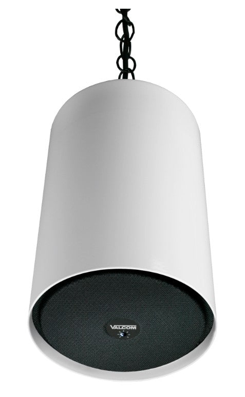 Valcom V-1015B-W | 5-Watt Pendent Speaker, One-Way, White