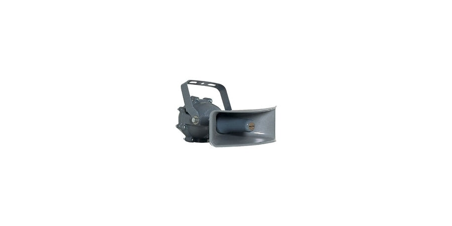 Valcom V-1039A | Explosion-Proof Horn, 600 Ohm, 7 W, Indoor, Outdoor, Wall/Electrical Box Mount, Gray