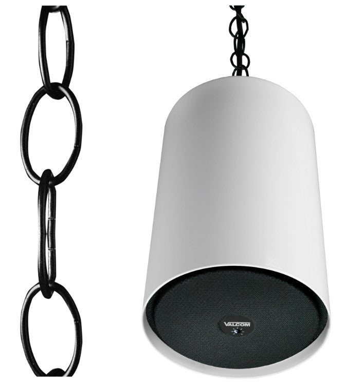 Valcom V-1093-BK | 6-Foot Extension Chain for Pendent Speakers