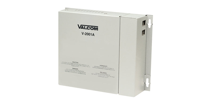 Valcom V-2001A | 1-Zone 1-Way Enhanced Paging Control, 24 VDC, RJ-11, Gray