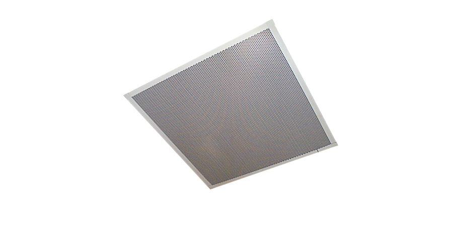 Valcom V-9028 | Lay-In Ceiling Speaker, -24 VDC, 45 Ohm, 1 W, Indoor, Analog, One Way Paging Speaker, White, Ceiling Mount
