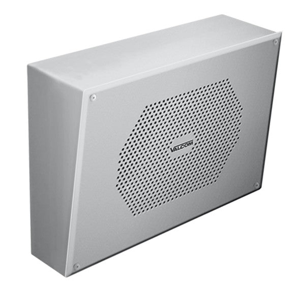 Valcom V-9852 | Vandal-Resistant Wall Speaker, One-Way, Heavy Gauge Steel