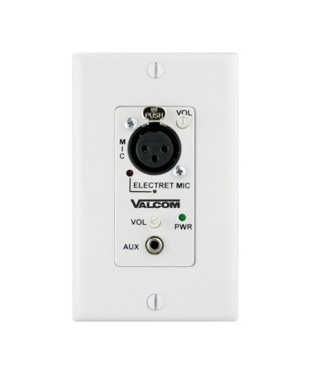 Valcom V-9984-W | In-Wall Audio Mixer Remote Module