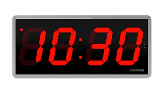 Valcom V-D2425B | Digital Clock, 2.5-Inch, 4-Digits, Wired, 24Vdc