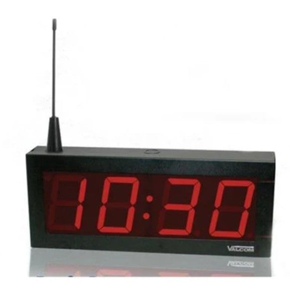 Valcom V-DW2440B | Wireless Digital Clock 24V