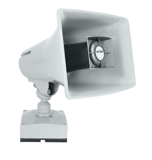 Valcom VIP-142-GY-IC | IP High Power Paging Horn, Talkback, Gray