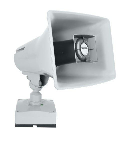 Valcom VIP-142-GY | IP High Power Paging Horn, Talkback, Gray