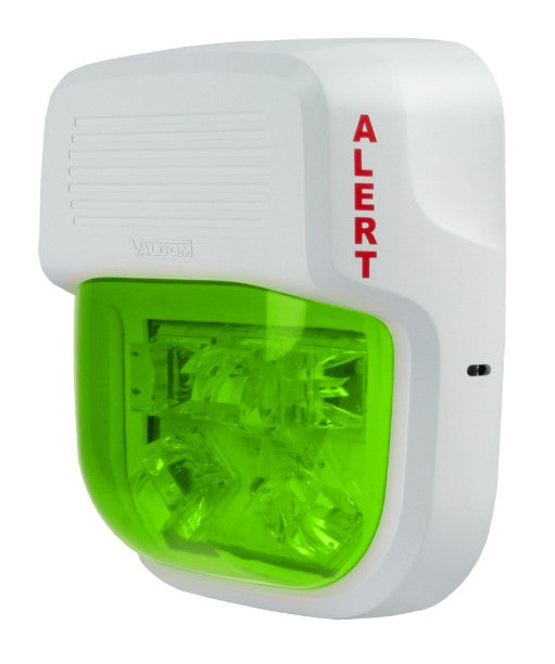Valcom VIP-998-GN-SA | IP/SIP Strobe Alert, Green, Intrado OneAlert