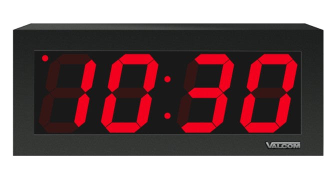 Valcom VIP-D440A | IP PoE Digital Clock, 4.0-Inch, 4-Digits