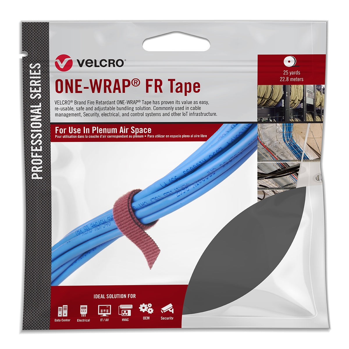 Velcro Companies 30986 | Cable Tie, Black, Width 1/2 inch