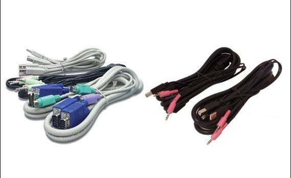 Vertiv CBL0088 Vertiv Avocent Usb Keyboard And Mouse, Vga Video And Audio Cable, 6 Ft.