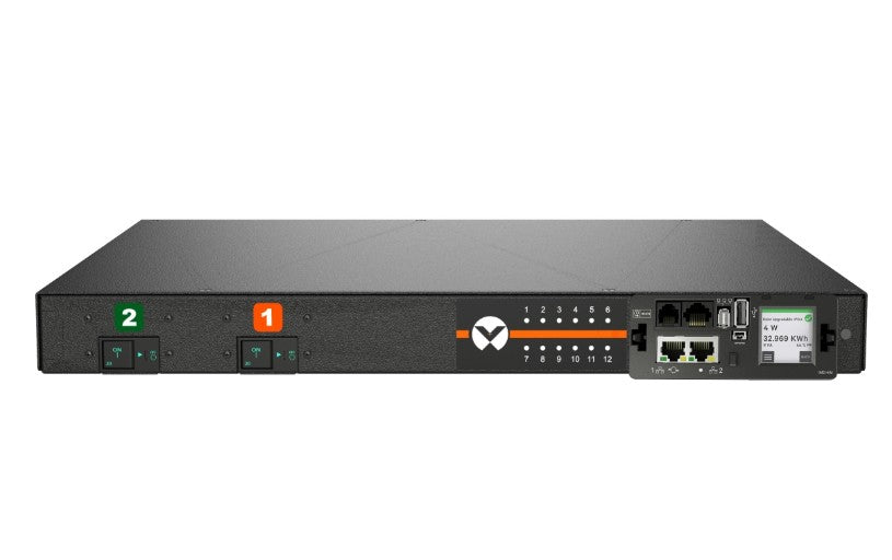 Vertiv VP7N31A1 | rPDU, Switched, Outlet-Level Monitoring, 30A, 208V, 4.9kW, Horizontal