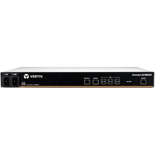 Vertiv ACS8008MDAC-400 | 8-port ACS8000 Console System with dual AC Power Supply, non-TAA - 8 x RJ45 Serial Ports