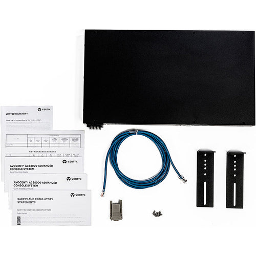 Vertiv ACS8048MDDC-400 | 48-Port ACS8000 Console System with dual DC Power Supply and analog modem, non-TAA - 48 x RJ45 Serial Ports