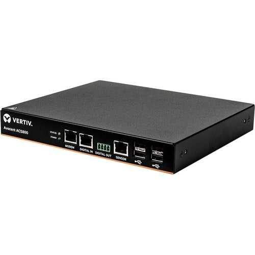 Vertiv ACS804MEAC-400 | 8-Port ACS800 Serial Console with external AC/DC Power Brick - US Power Cord - 4 x RJ45 Serial Ports
