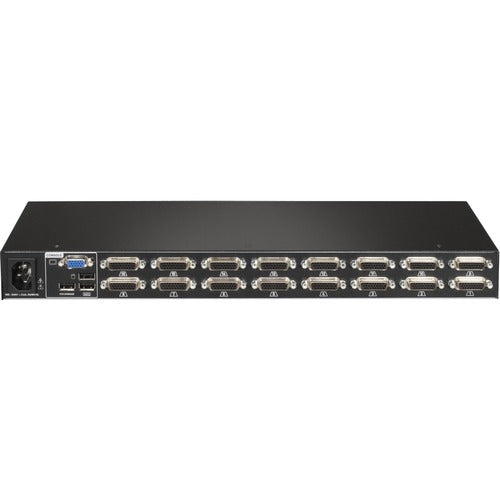 Vertiv AV116BND8-400 | Vertiv Avocent AV116 KVM Switch | Single User | 16 port (AV116BND8-400) - 16-port rackmount or desktop single-user KVM